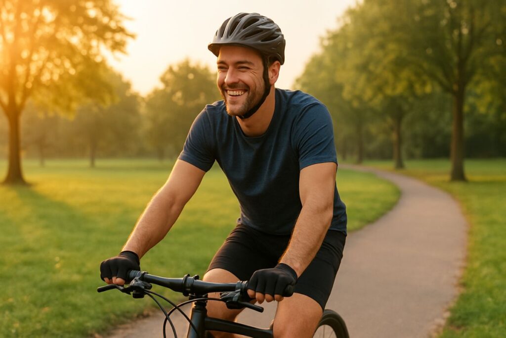 Praticar ciclismo regularmente aumenta a disposição e reduz o estresse